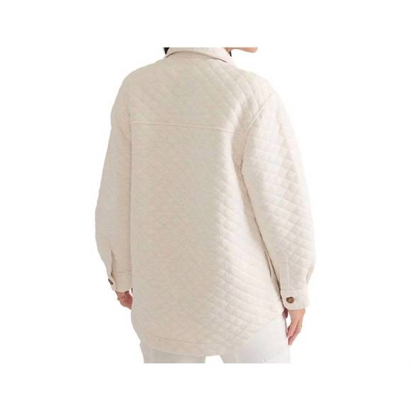 NEW MARINE LAYER corbet shirt jacket in oatmeal - Picture 2 of 4